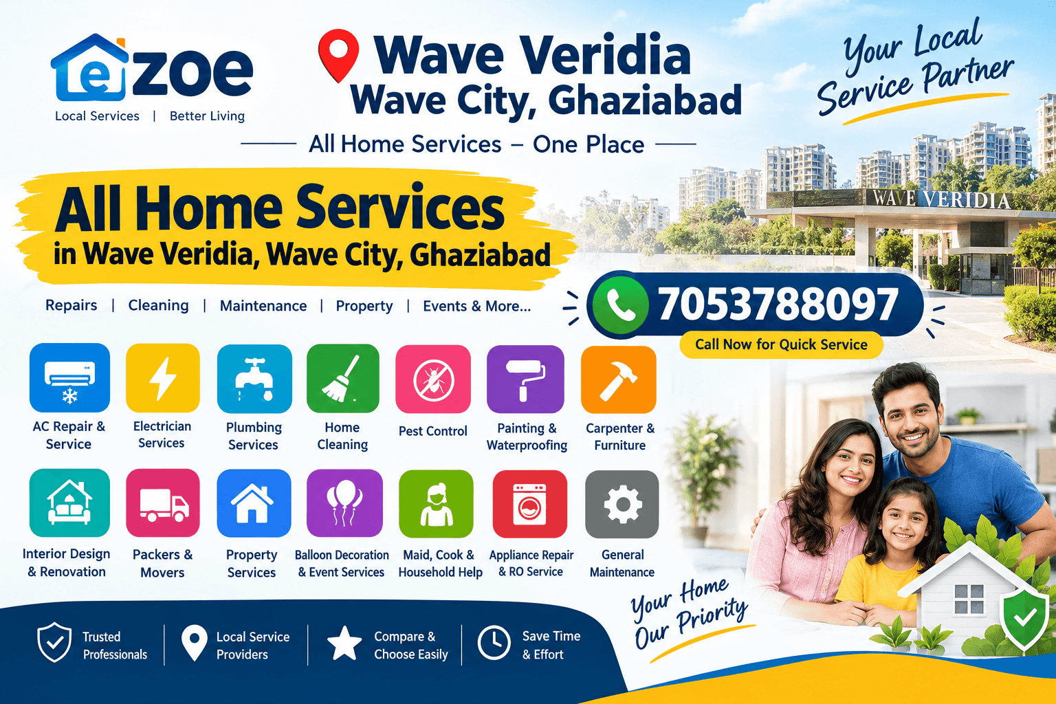All Home Services in Wave Veridia, Wave City, Ghaziabad