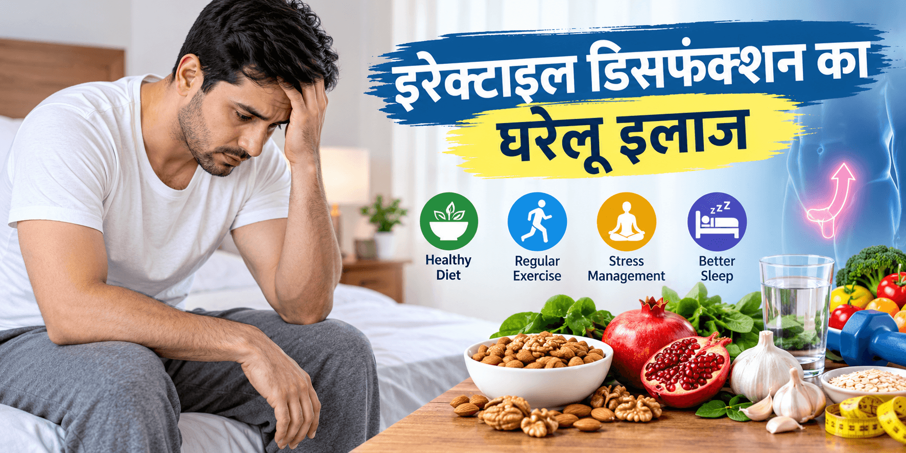 इरेक्टाइल डिसफंक्शन का घरेलू इलाज (Erectile Dysfunction Home Remedies in Hindi)