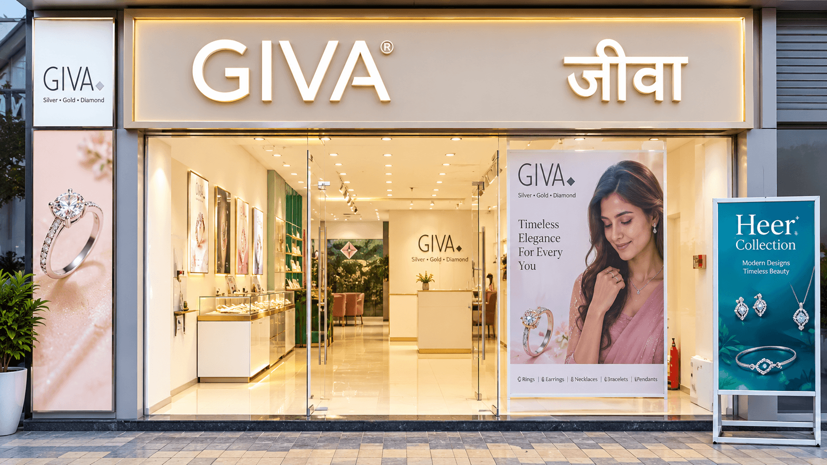 GIVA Jewellery Store in Ghaziabad – Explore Elegant Silver, Gold & Diamond Jewellery