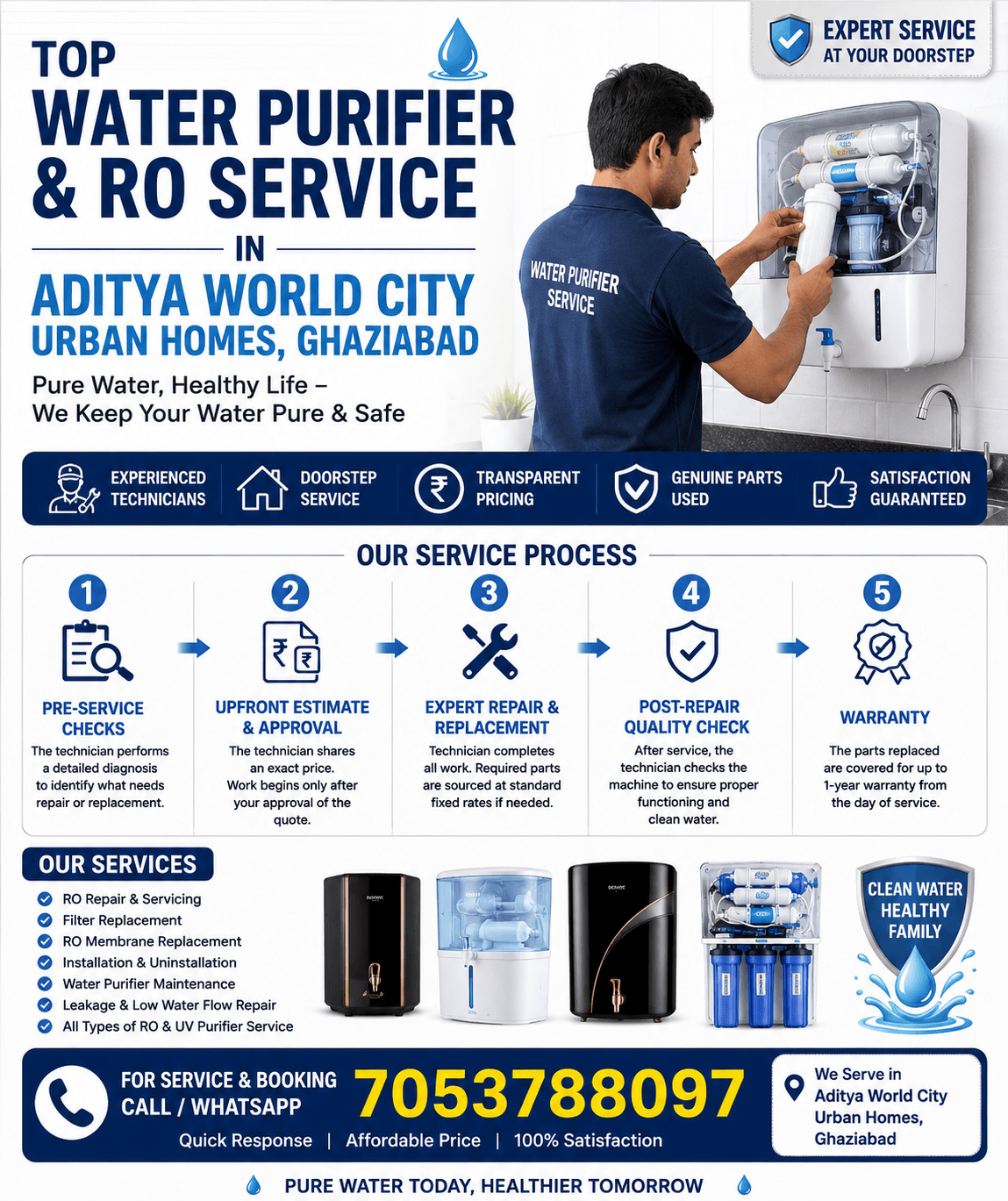 Water Purifier & RO Service in Urban Homes Aditya World City