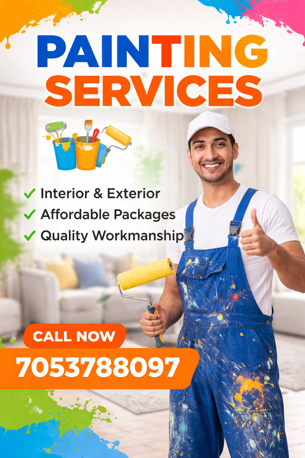Painting Services in Urban Homes, Aditya World City Ghaziabad